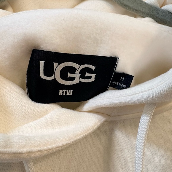 Brand new. No tags. UGG Rey Off-White Faux Fur Hoodie - Picture 3 of 5
